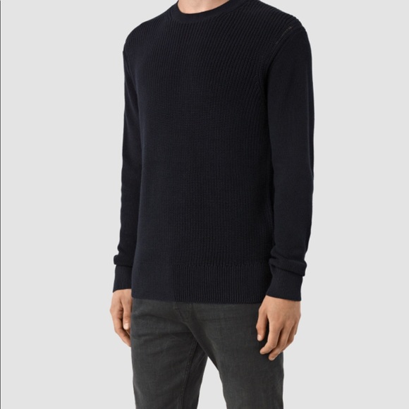 black crew neck mens jumper